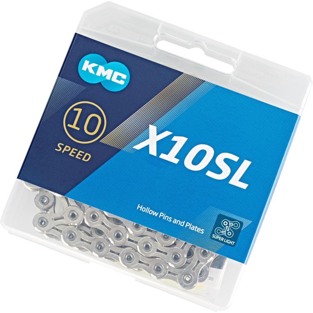 Cadena KMC X-10 SL 114 Eslabones 10v Cromada