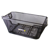 Basil Capri Flex Rear Basket with Handle 42x33x19cm Steel Black