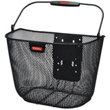 Klickfix Uni Plus Front Basket Fine Mesh Height Adjustable Without Adapter Black