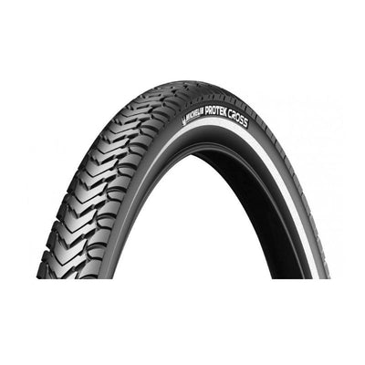 Cubierta Michelin Protek Cross 26x1.60 Acces Line Rigida Flanco Reflectante Negro