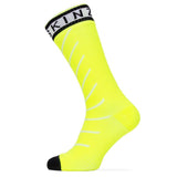 Sealskinz Hydrostop Lange Wasserdichte Socken Fluoreszierend Gelb/Schwarz/Weiß