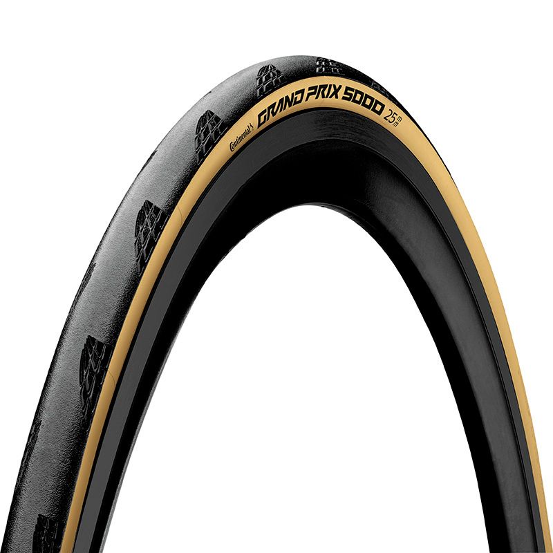 Cubierta Continental Grand Prix 5000 700X28C Plegable Negro/Crema