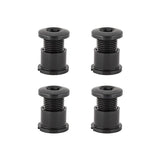Absolute Black Schraubensatz 4 Arme lang Aluminium Schwarz