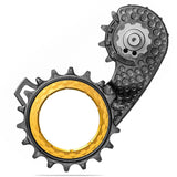 Hinteres Schaltwerkskäfig Absolute Black Hollowcage Shimano 9200 Carbon Gold