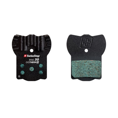 Juego Pastillas Freno Swisstop Disc 30 Exotherm2 Acero Aleta Refrigeración Magura/Campagnolo Negro