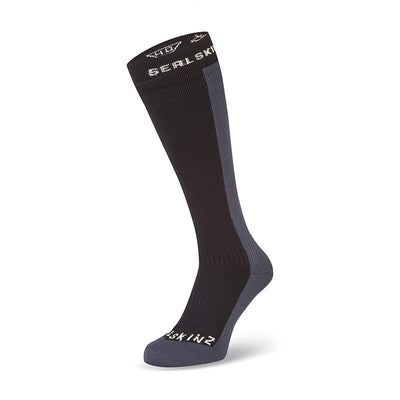 Calcetines Sealskinz Worstead Largos Clima Frio Impermeables Negro