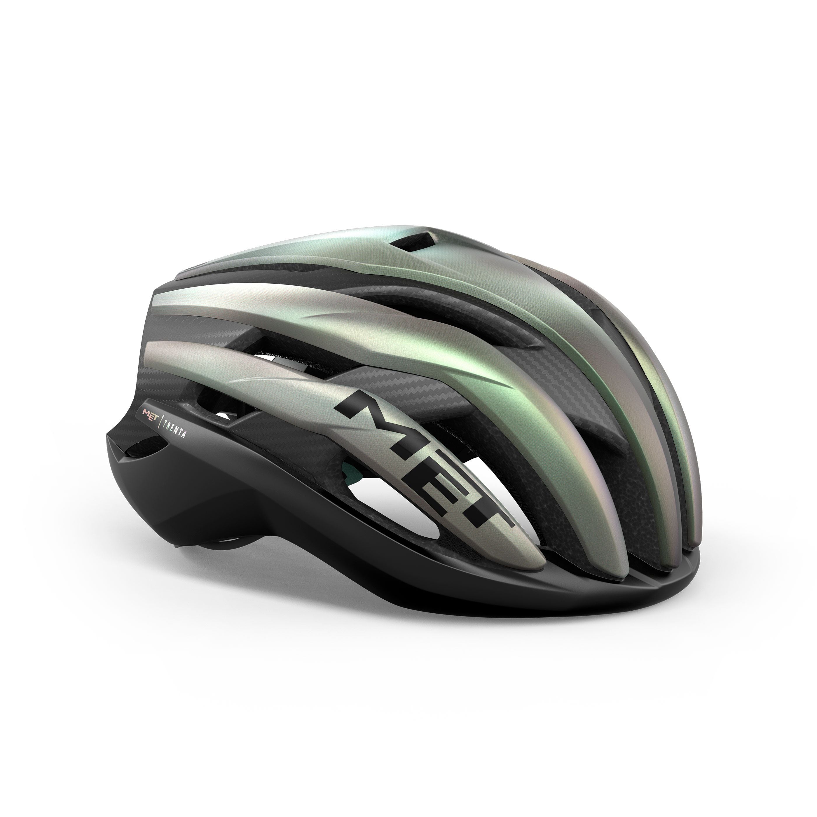 Casco Met Thirty 3K Coal Mips Green Blurred Mate