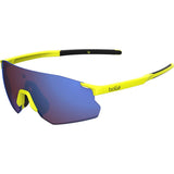 Bolle Icarus Sunglasses Fluorescent Yellow Matte Brown Blue