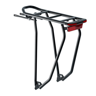 Portabultos Trasero Racktime Gleamit 2.0 AC Snapit 2.0 28-29" Luz Integrada Aluminio Negro