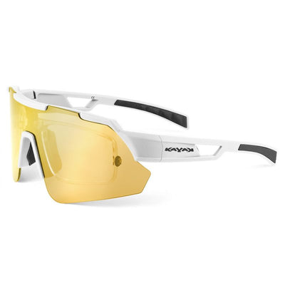 Gafas Sol Kayak 3001 Montura Blanca/Lente Oro