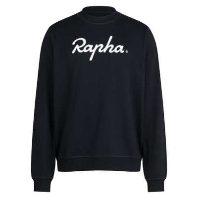 Sudadera Algodón Logo Grande Rapha Hombre Negro/Negro
